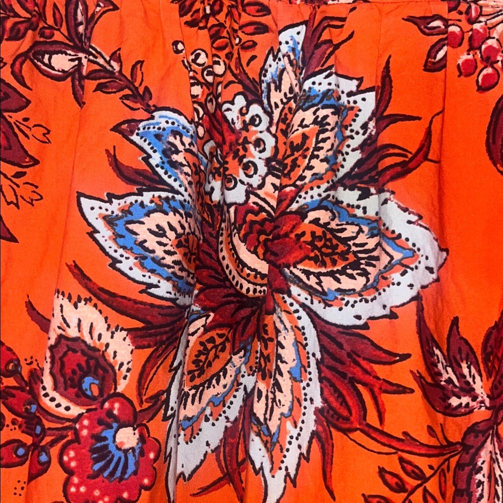 RHODE Orange Floral Maxi Dress - Picture 4 of 7